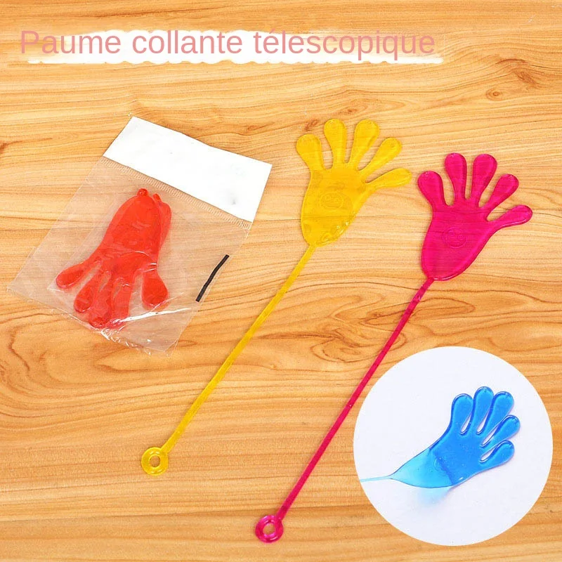 20 Pcs Kids Funny Sticky Hands toy Palm Elastic Sticky Squishy Slap Palm Toy kids Novelty Gift Party Favors supplies