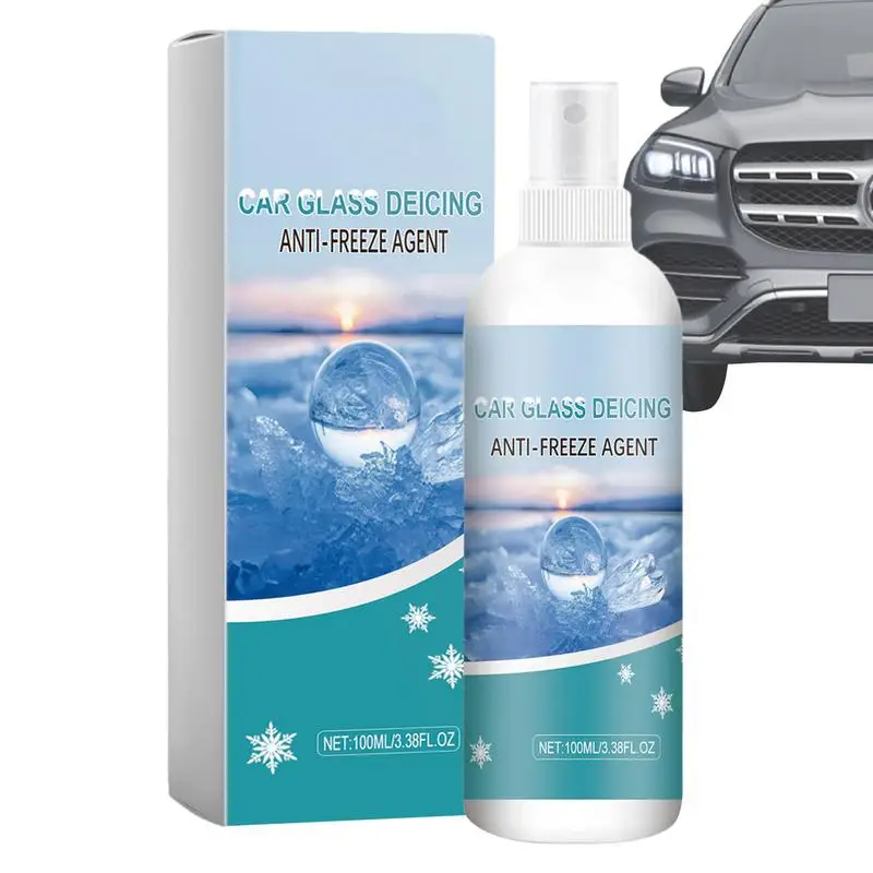 

Car Window Defogger Auto Windshield De Icer 100ML Window Defroster Fluid Car Window Deicer Anti Fog Agent Defroster Tool