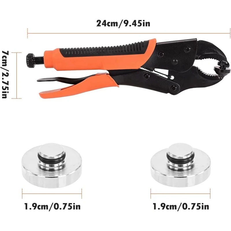 Adjustable Tool Pliers Set Snap Fastener Tool Pliers With Three Dies For Leather Snap And Sewing image 6