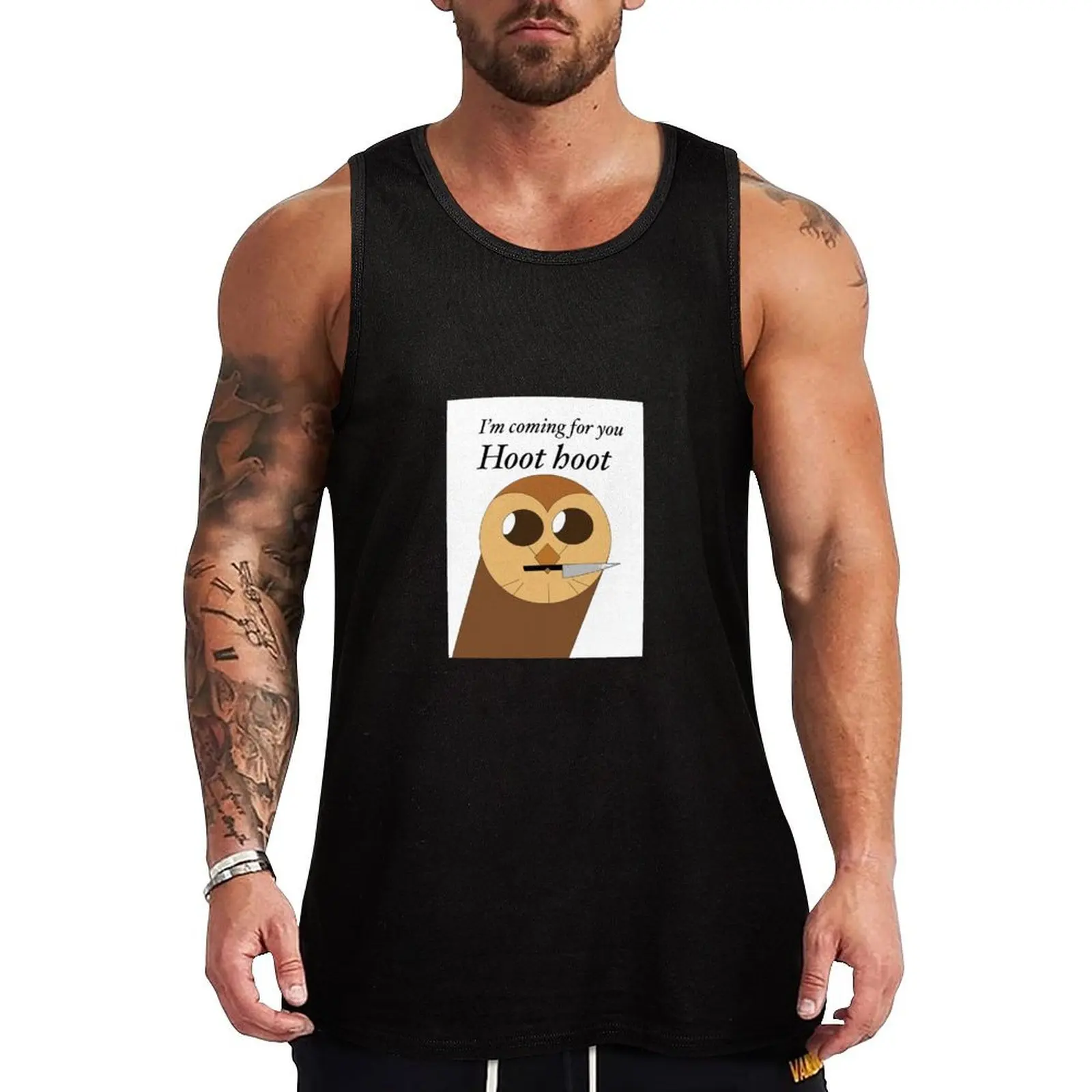 

I’m coming for you hoot hoot Tank Top Training Athletic Tank Top Lightweight Breathable Wear