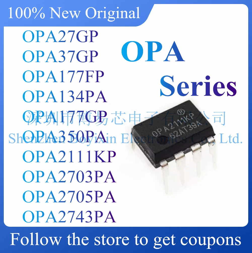 

NEW OPA27GP OPA37GP OPA177FP OPA134PA OPA177GP OPA350PA OPA2111KP OPA2703PA OPA2705PA OPA2743PA.Original Product.