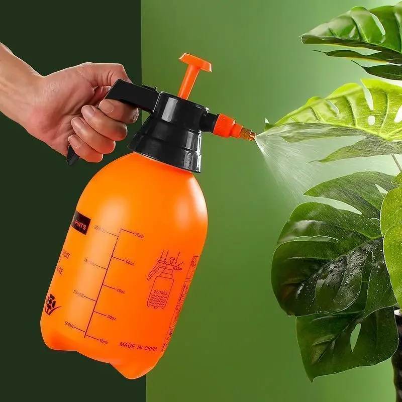 2L Pumped Pressure Sprayer Air Compression Pump Manual Pressure Sprayer Garden Watering Irrigation Disinfection Spray Bottle