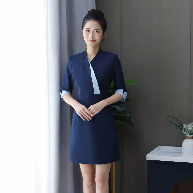 

Новая косметологическая спецодежда, женственное платье, ванна для ног, спа, оздоровительный клуб, салон красоты, одежда для ухода за кожей