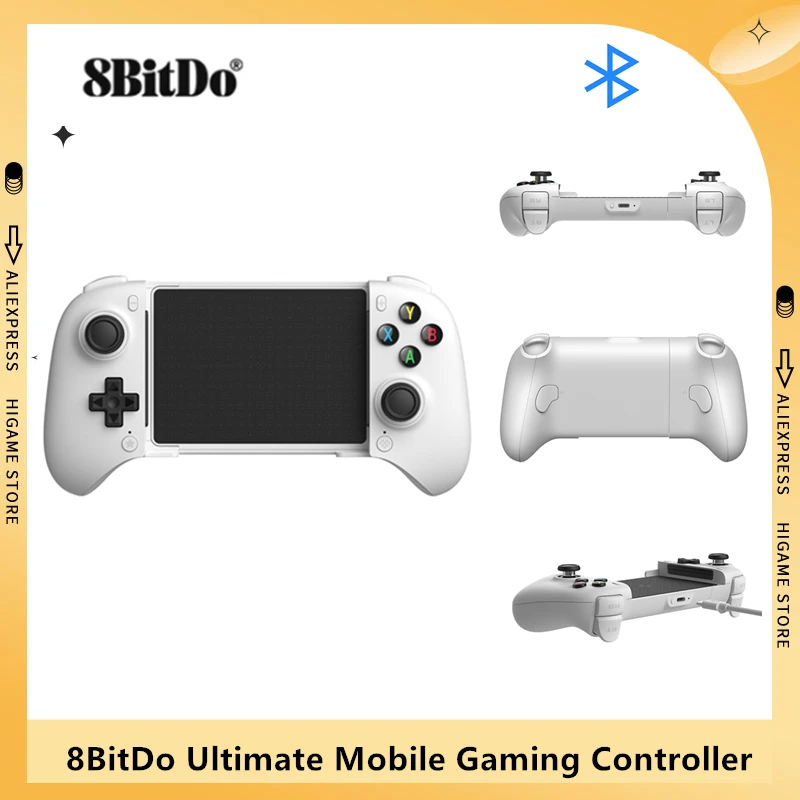 8BitDo Ultimate Mobile Gaming Controller Bluetooth Gamepad  Fits mobile devices ranging from100mm to 170mm in length Android 9.0