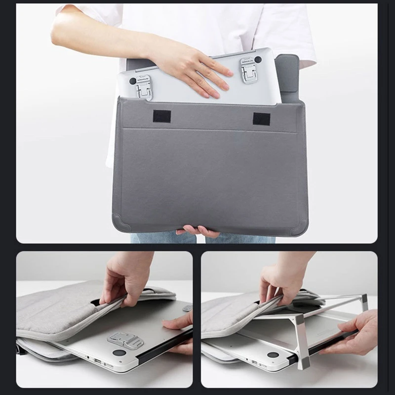 Self-Adhesive Portable Laptop Stand Invisible Computer Stand Foldable Ergonomic Desktop Bracket for Nillkin Tablets H3CA