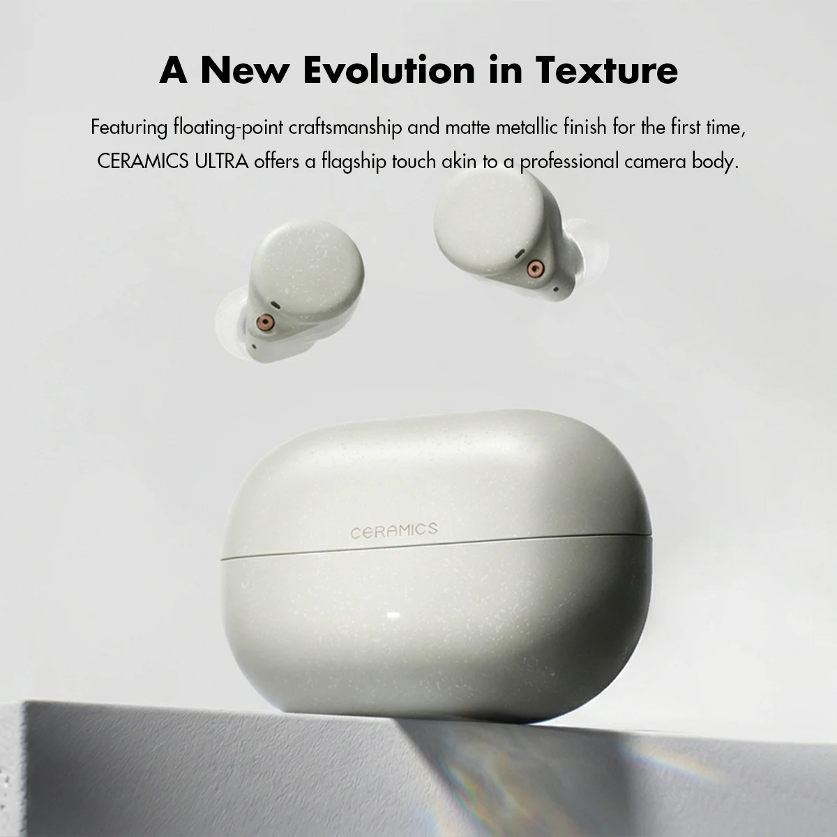 

Беспроводные наушники ROSESELSA Ceramics Ultra True Wireless, гибридные наушники с активным шумоподавлением 50 дБ, 4 микрофона для звонков с ИИ, аудио Hi-Res LDAC/LHDC, драйверы HR+ Planck