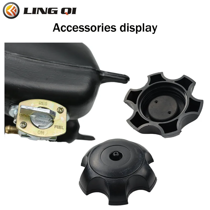 LINGQI Modified Fuel Petrol Tank with Cap Plastic Gas Tank Fit for  CRF70 XR70 KAYO TT150 150cc Dirt Pit Bike