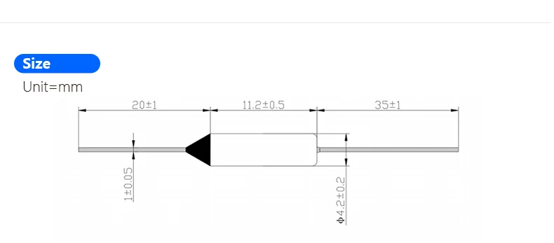50PCS Metal Temperature Thermal Fuse Tube RY TF 150 Degrees 10A 250V Electric Rice Cooker And Other Household Appliance Thermal