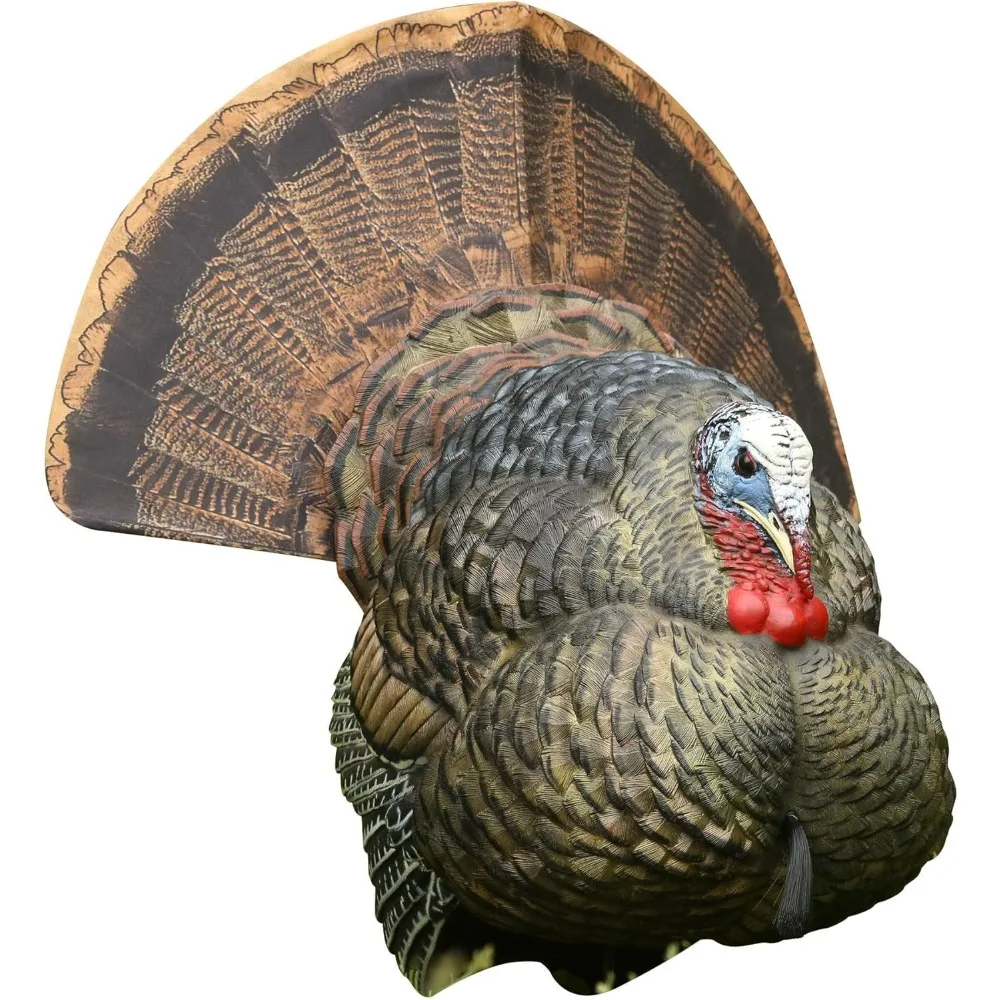 

LCD Strutter Durable Realistic Lifelike Collapsible Standing Hunting Folding Turkey Decoy with Carry Bag & Stake