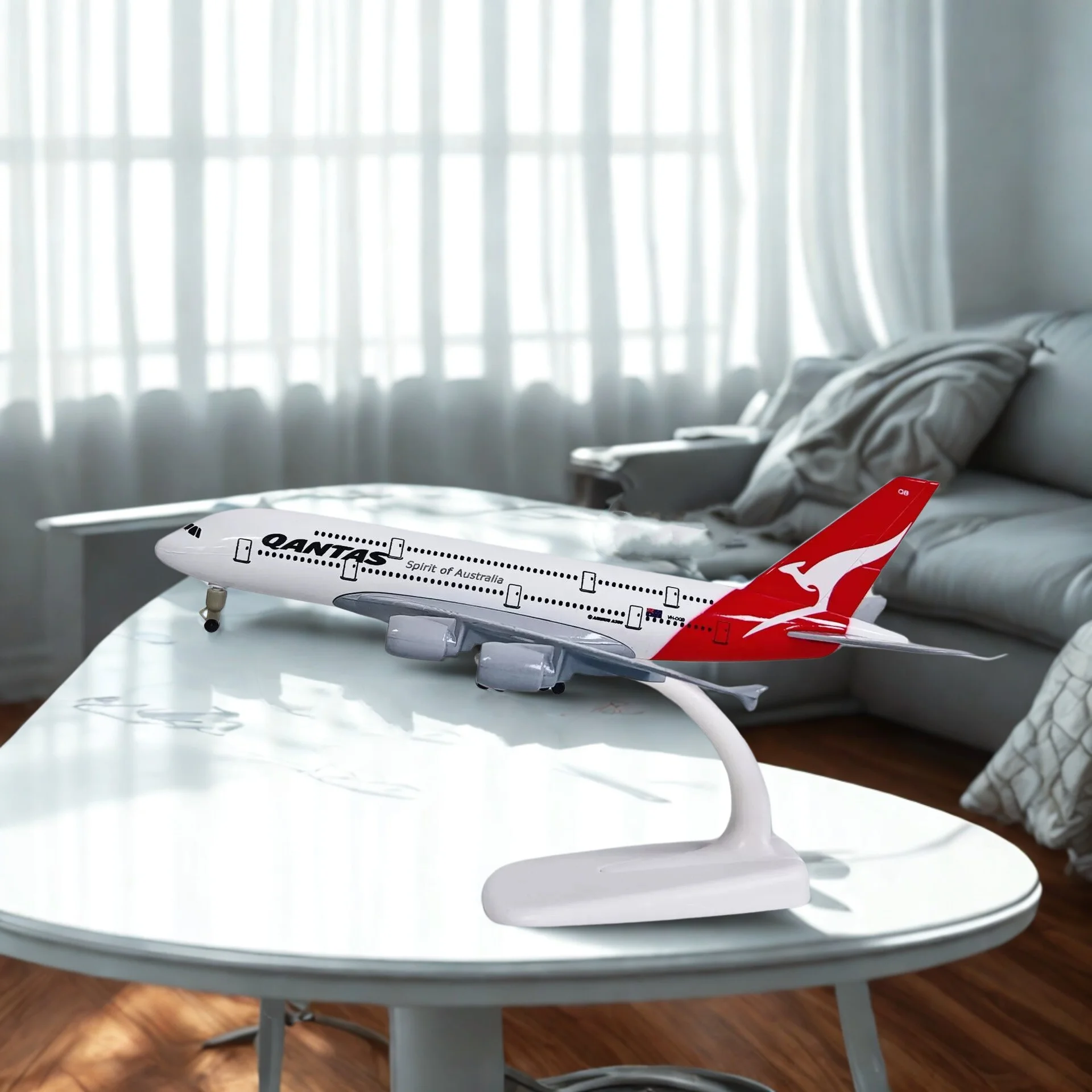 

Airplane Model Qantas Airbus A380 20cm Aircraft Model Alloy Model Planes With Landing Gear Plane Collection Hobby Gifts