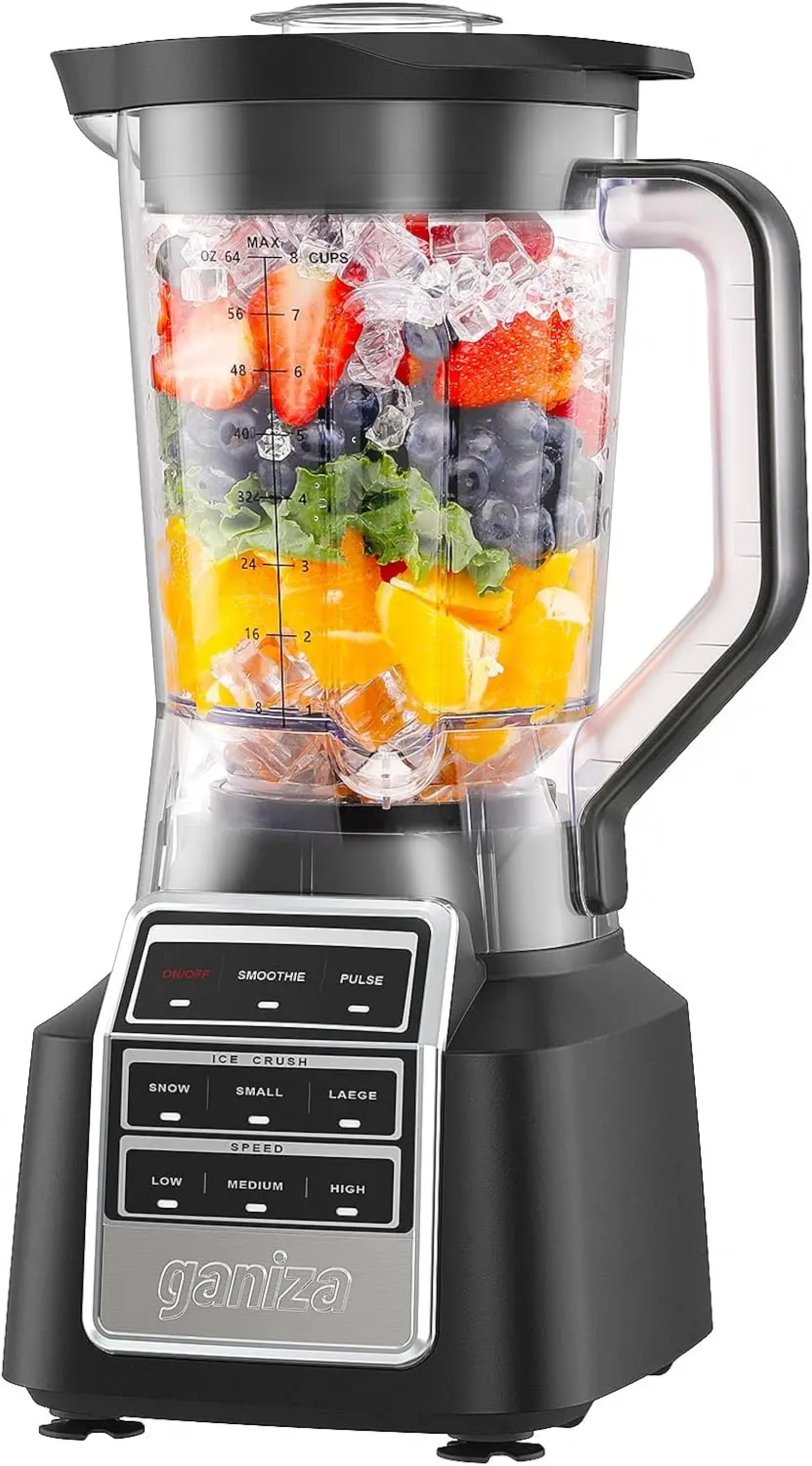 

Professional Smoothie Blender, Blenders for Smoothies with 1800 Peak Watts & 8 Auto Programs for Frozen Fruits & Ice