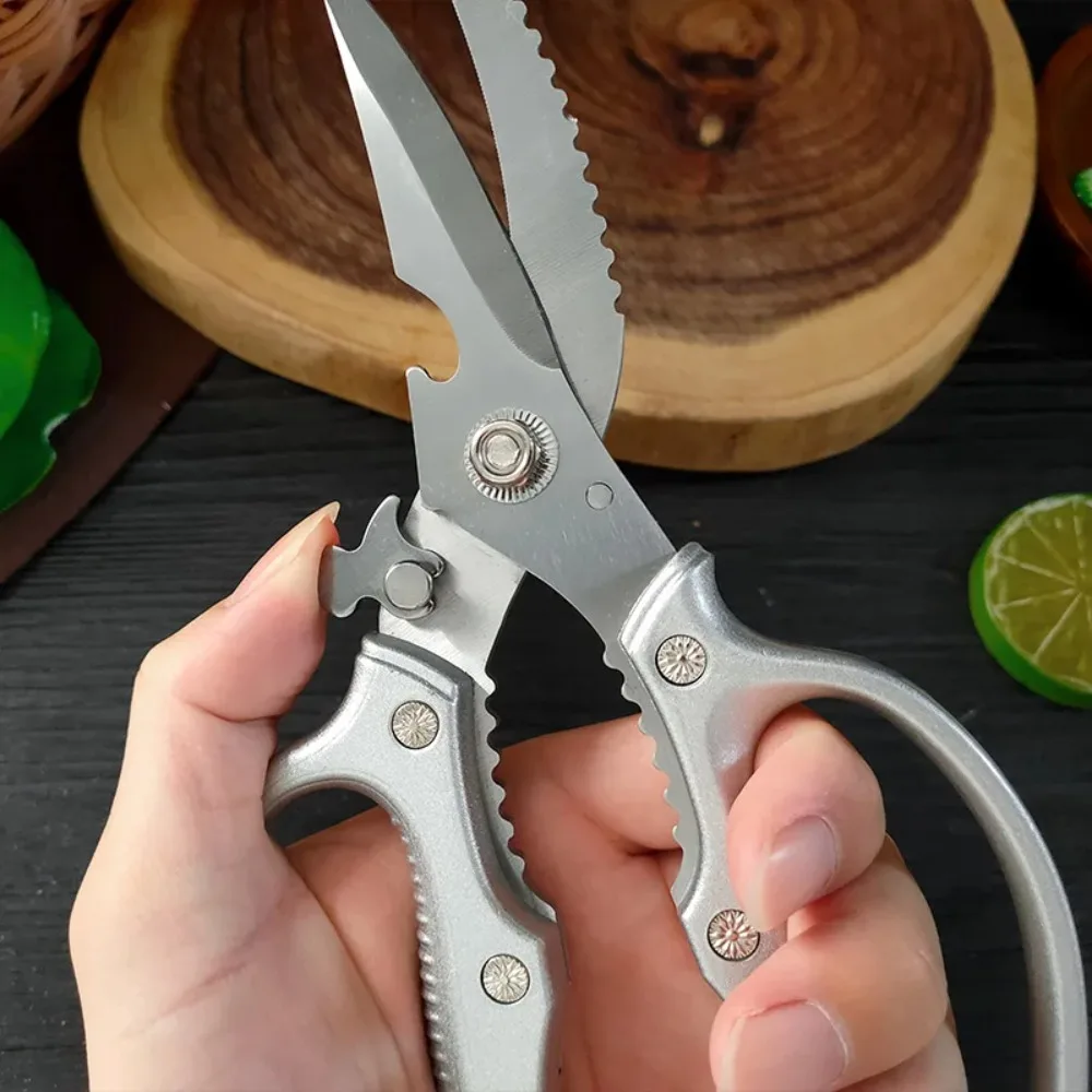 Tijeras para Huesos de Pollo de Acero Resistente, Tijeras para Barbacoa Resistentes a la Oxidación, Tijeras para Alimentos Afiladas y Reforzadas, Tijeras para Ramen