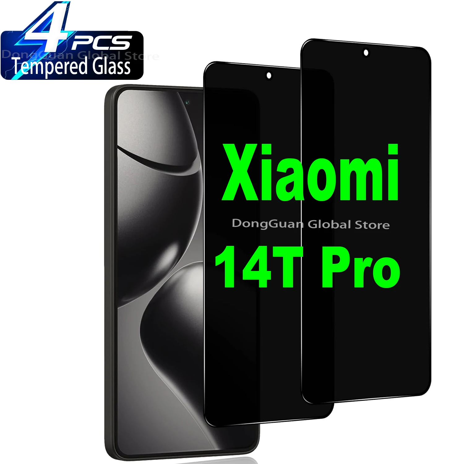

2025 New For Xiaomi 14T Pro Anti Spy Tempered Glass Protector Privacy Screen Glass Film