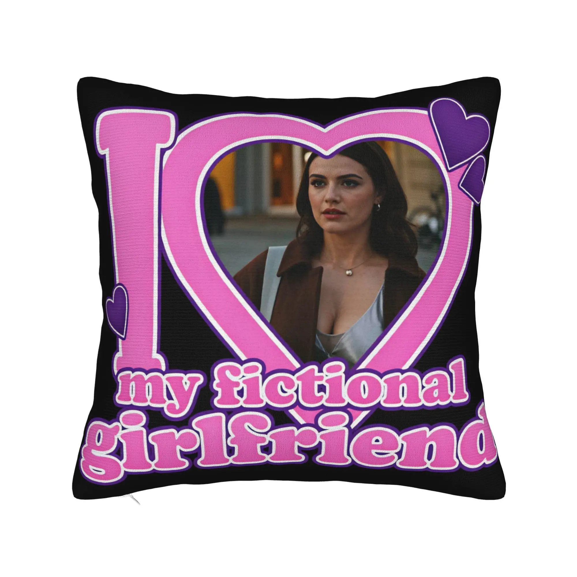 Scribble Girlfriend Poster Hannah Wells Off Campus Pillow Case  Square Pillow Cover Morden Pillowcases For Wedding Party Decor