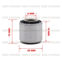 USERX Universal Motorcycle Bushing Rear Shock Absorber Bushing  For Scooter GY6 50cc 80cc 125cc 150cc High quality and practical