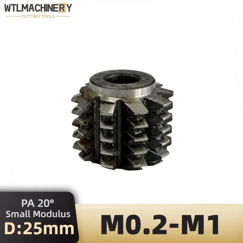 

HSS6542 PA20 Small Modulus Gear Hobs Hobbing Cutters OD:25mm ID:8mm M0.2 M0.4 M0.5 M0.6 M0.7 M0.8 M1