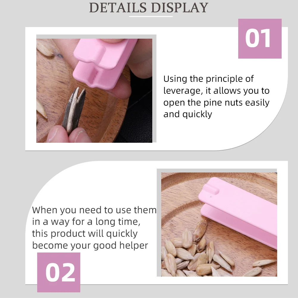 

20Pcs Melon Nut Opener Pine Nut Peeling Plier Compact Portable Melon Shell Separator Practical Kitchen Tool