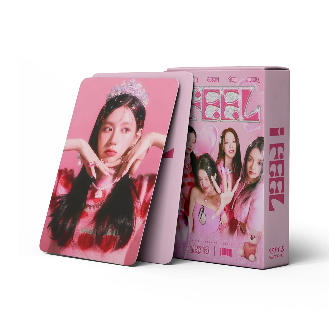 55 шт./набор, открытки-почтовые, в стиле Kpop 55pcs/set Kpop GIDLE Postcards I FEEL QUEEN Lomo Cards (G)I-DLE Album Girls I Burn Photo Card Postcard Fans Gift 2023