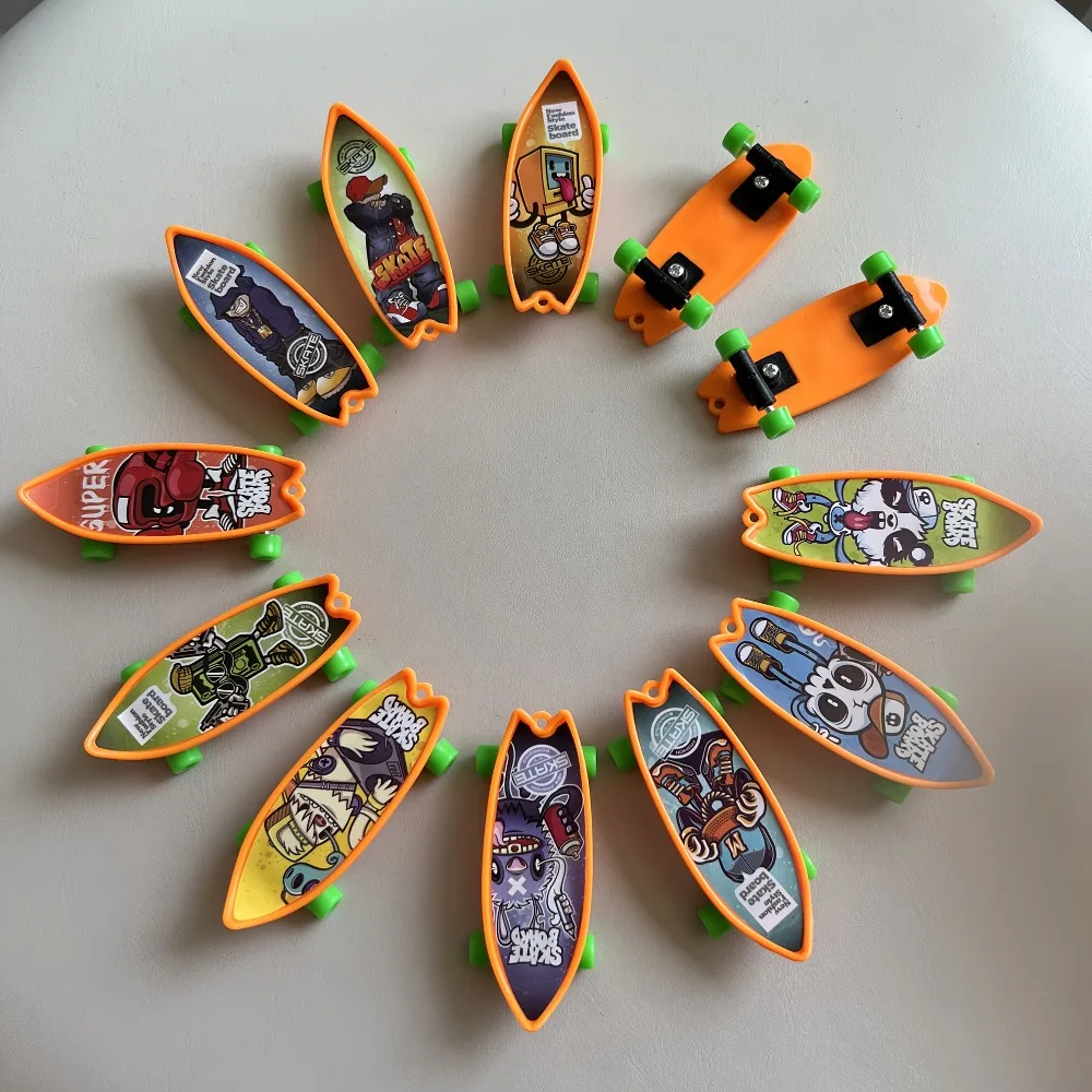 12PCS Finger Skateboard Toy, a Fun And Creative Way to Play with Your Fingers. It'S Designed for Desktop Decoration