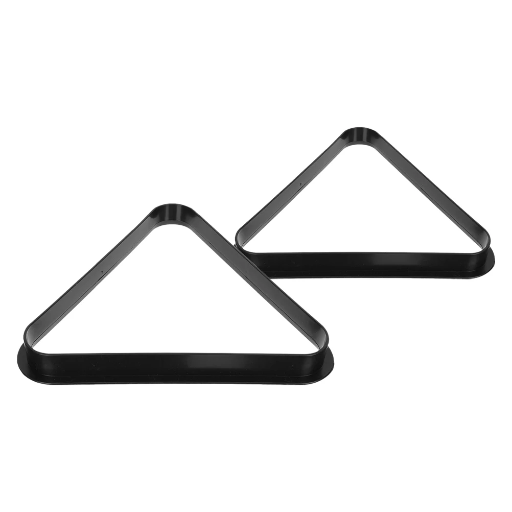 

2pcs Billiard Triangle Rack Retro Portable Ball Collector Black Plastic Pool Table Accessories Lightweight
