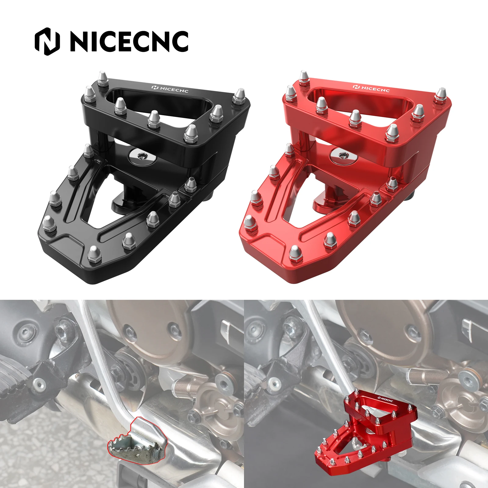 

Motorcycle Brake Lever Pedal Tip Extender for Honda CRF1100L Africa Twin/ADV Sports 20-25 CRF1000L Africa Twin/ADV Sports 16-19