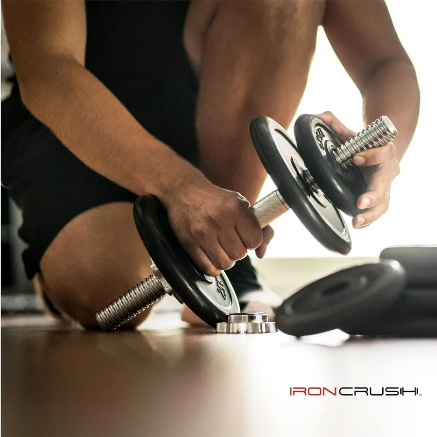 ألواح وزن من الحديد الزهر القياسية مقاس 1 بوصة مع لمسة نهائية متفوقة من هامرتون لتعزيز قبضة ومتانة متوفرة في را واسعة