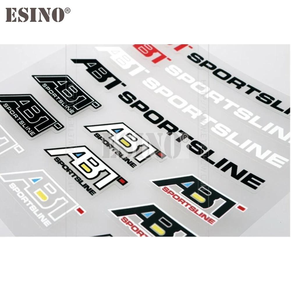 تصفيف السيارة ABT موضوع الزخرفية ملصق حائط من الفينيل مجموعة الإبداعية ملصق مجموعة لأودي ABT A1 A3 A4 A5 A6 A7 TT R8 Q3 Q5 Q7