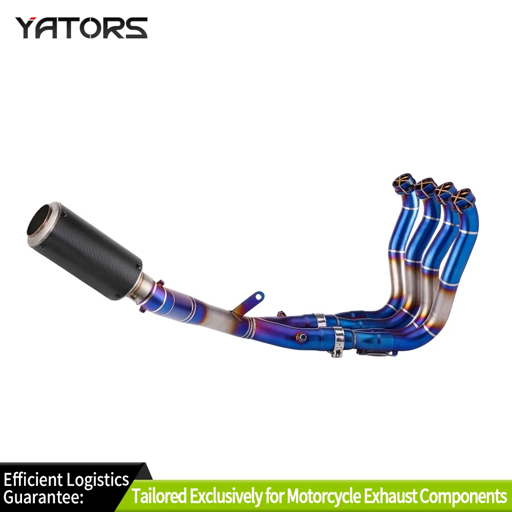 

Exhaust Systems For Yamaha MT-10 R1 2015-2023 Exhaust Front Link Pipe Carbon Tail Muffler Tips Exhausts Pipes