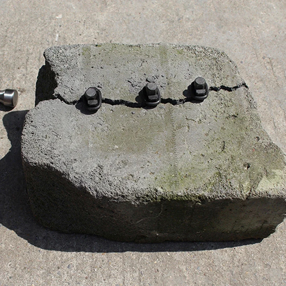 3 In 1 30mm cunei con tappo In metallo spaccalegna In pietra di roccia per pietra granito marmo che spacca pietra dura roccia granito marmo