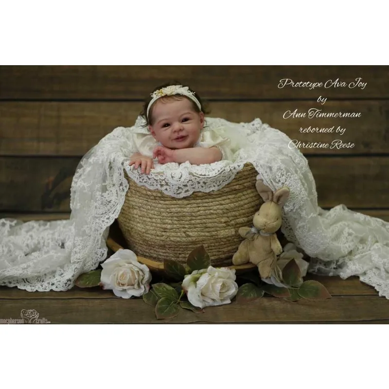 20Inch Reborn Doll Kits Ava Joy Unassembled DIY  Doll Parts Same As The Photos