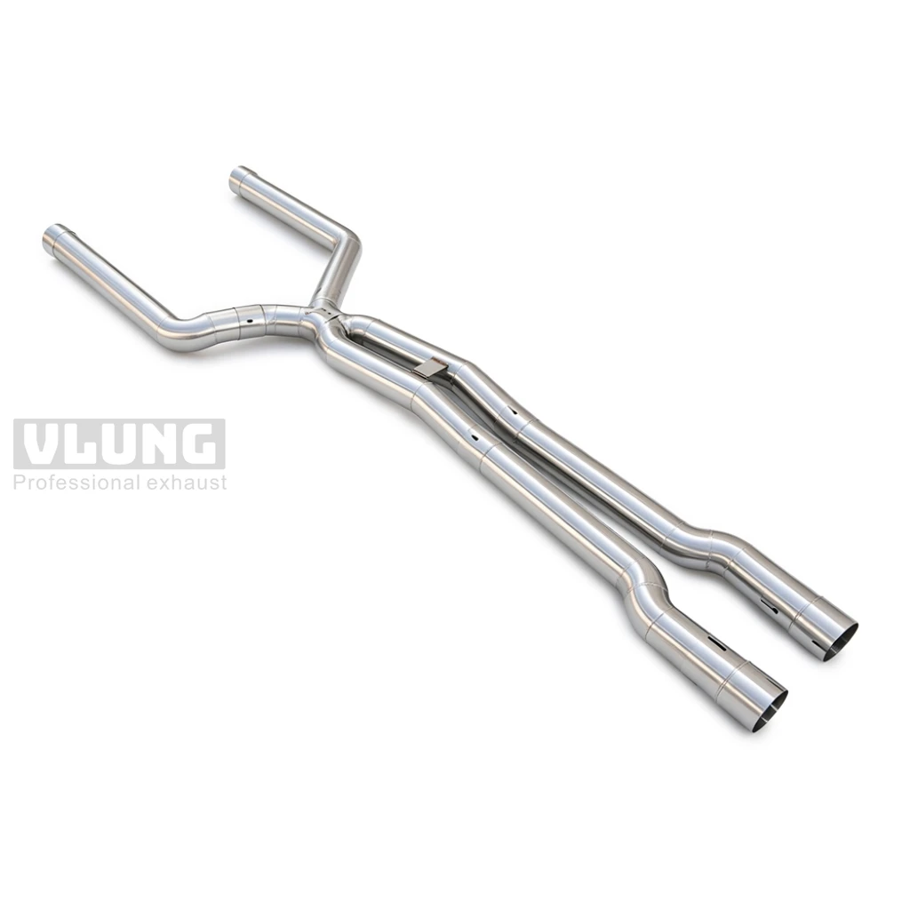 3.5‑Inch Straight‑Through Stainless Steel High Performance Exhaust Mid‑Section Mid‑Pipe For BMW M5 F90 4.4T (S63) Car Exhaust