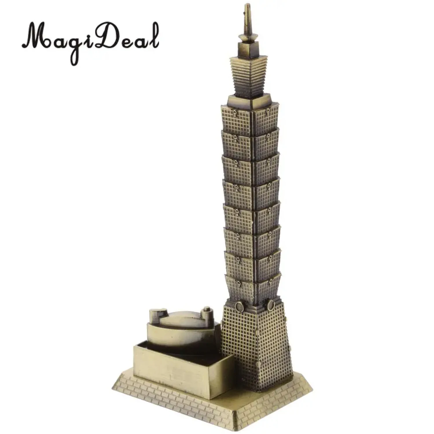 

MagiDeal Taipei 101 Tower Building Architecture Model of Taiwan Desktop Ornament for Bedroom Home Bars Cafes Restaurants