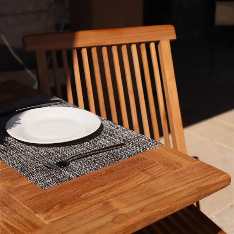 Villa Outside Restaurant Cafe Dining Table 70/80cm Square Table Leisure Folding Chair
