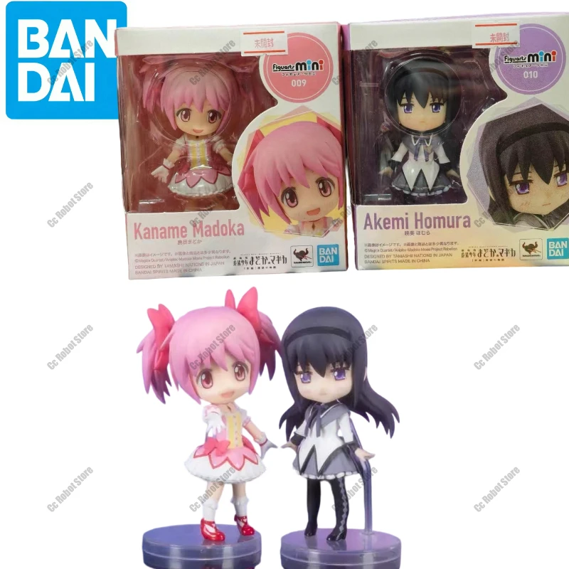 

Bandai Original MODEL KIT Figuarts Mini Akemi Homura Kaname Madoka Anime Action Figure Model Toy Gifts for Boy FOAM BOX