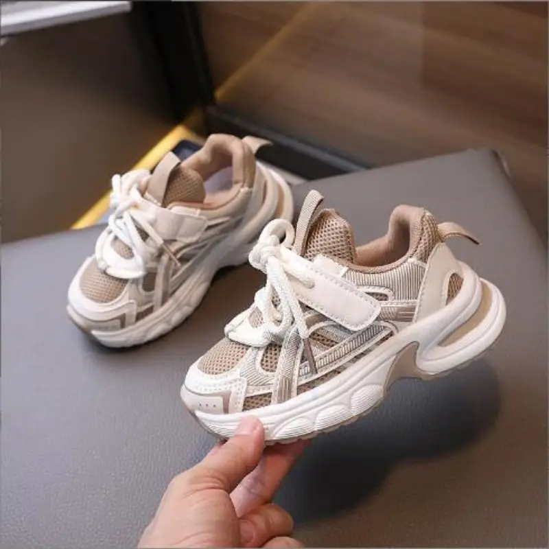 

Girls' Sports Shoes Autumn Children's New Mesh Children's Dad Shoes Fashion Versatile Boys' Mesh Casual Shoes