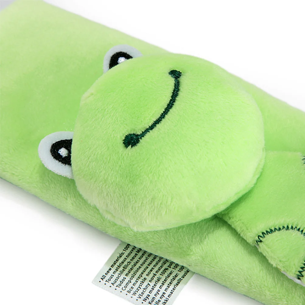 2 stuks veiligheidsschoudervullingen voor kinderwagen cartoon ontwerp zachte ondersteuning pad universele pasgeboren baby reizen