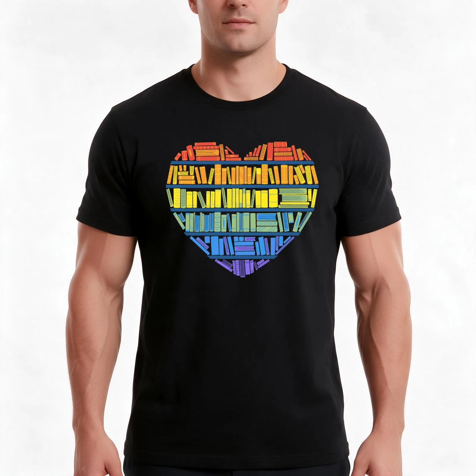 Love for Knowledge T-Shirt, Summer Casual Cotton Tee, Oversized Streetwear Tops, Vintage Graphic Print, Loose Fit Short Sleeve