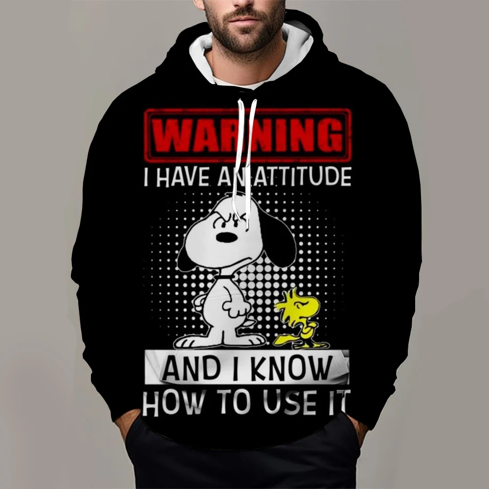 Snoopy hoodie keren Harajuku kasual Streetwear Pria Wanita Atasan pakaian luar blus hoodie modis lucu Sweatshirt anak perempuan anak laki-laki