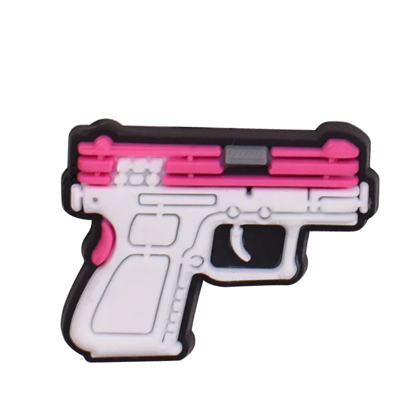 Toy Gun Encantos da Sapata para Sandálias Crocs, Mulheres Tamancos Pins, Decorações Sapatos, Masculino Badges Acessório, Meninos e Meninas, Acessórios infantis