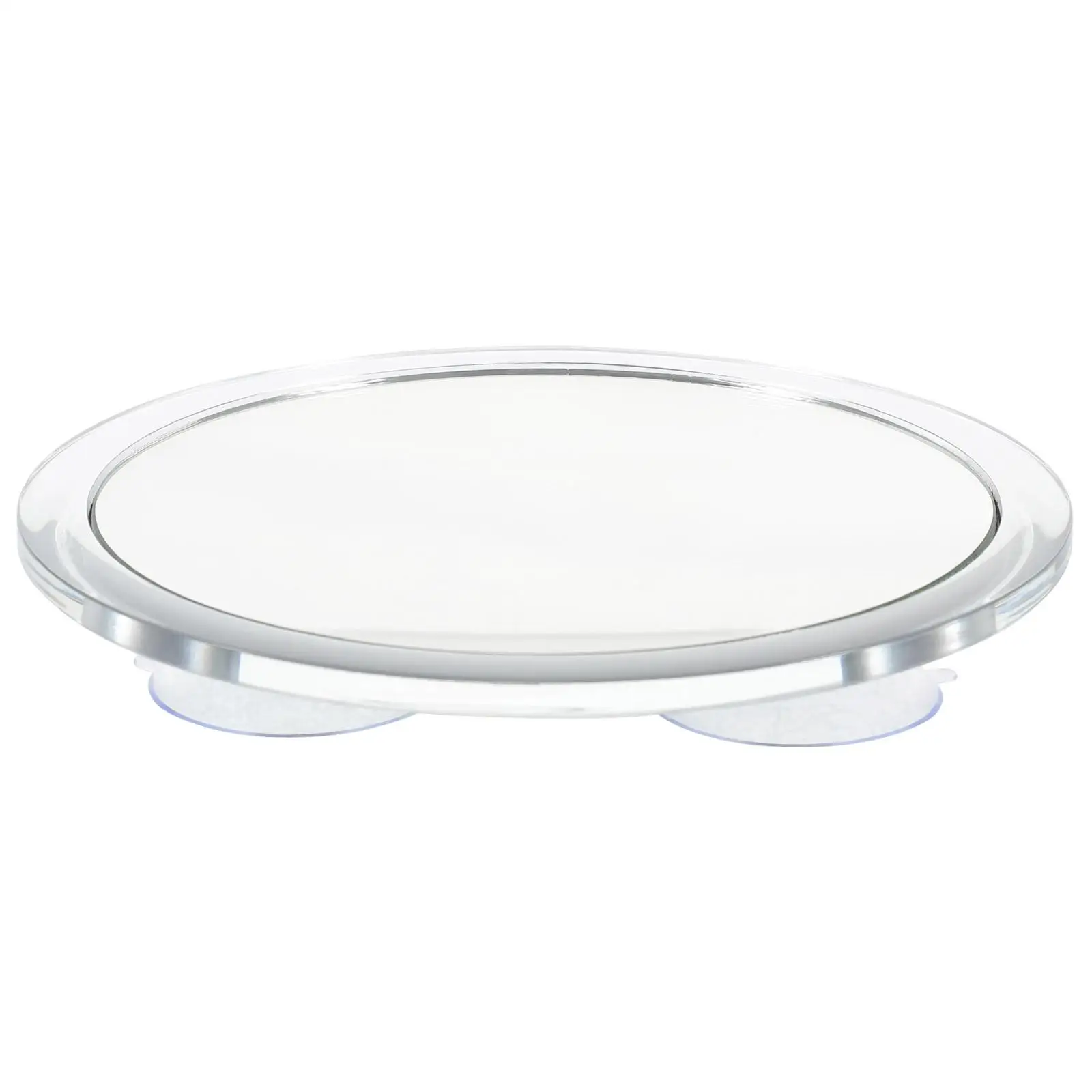 Makeup Mirror Glass for Wall Magnification with Suction Cup Single Side Bathroom