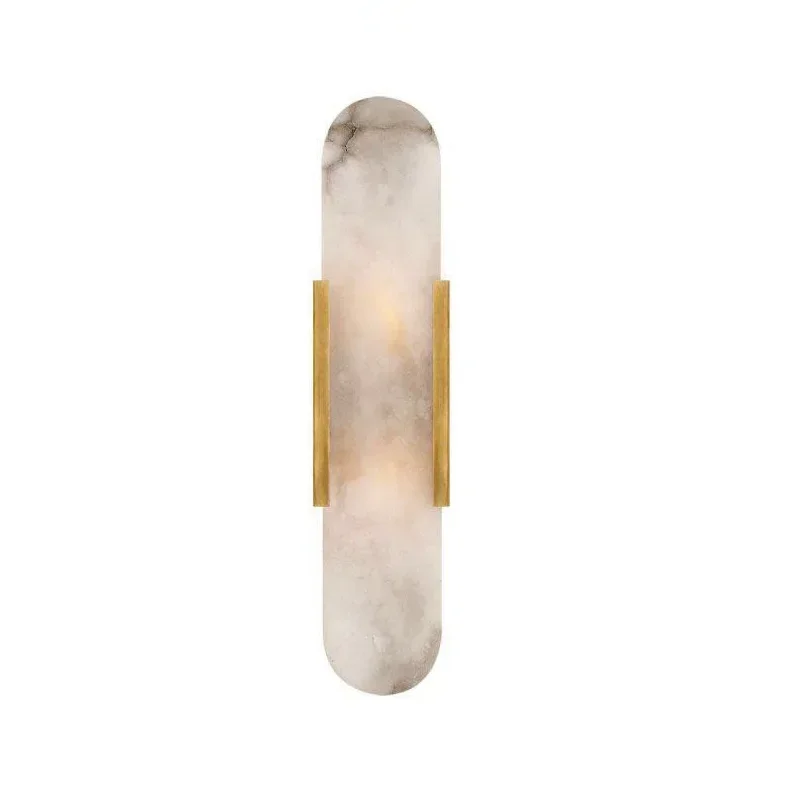 Postmodern creative natural marble living room wall lamp hardware bedside bedroom study designer bedroom living room wall lamp
