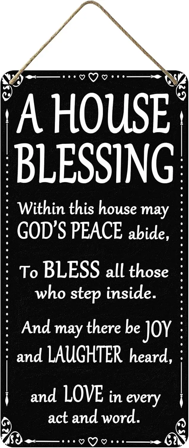 Regalos para calentar la casa, nuevos regalos para el hogar, mujeres, Dios bendiga nuestra casa cristiana, esta casa, decoración de pared, cartel colgante para despensa, Blessin