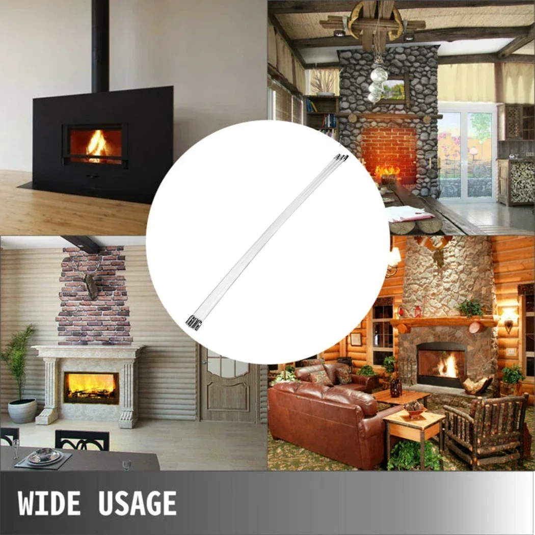 Parts Rod Tools Fireplace Flexible Home Nylon Rotating Sweeping System White 39.5inch 45-degree Brush Cleaning