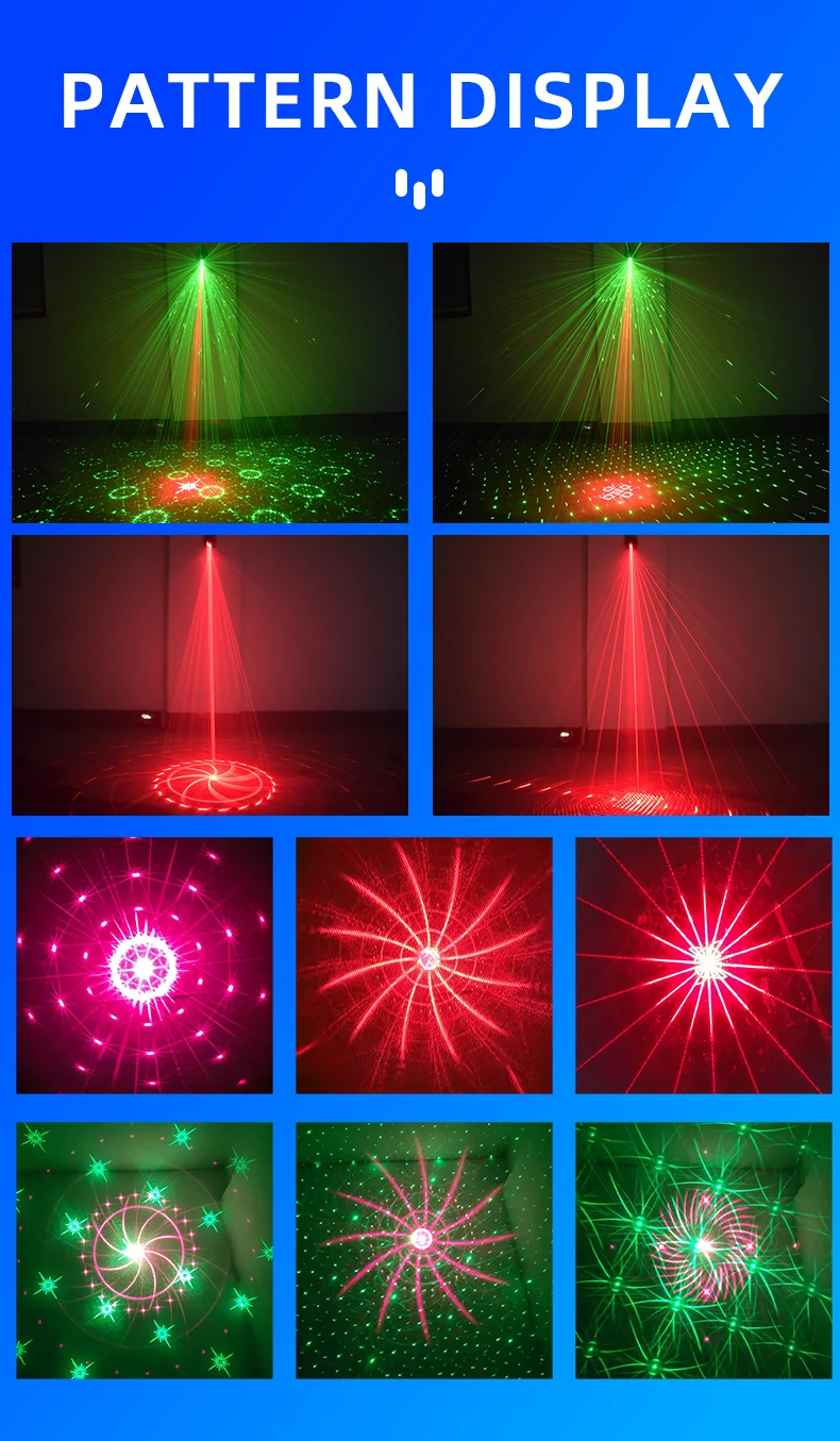 Mini 60 Patterns Projector Party Dj lighs Disco Car Effect Remote Dance Disco Bar LED Party Xmas Christmas Stage Lamp Show YR10