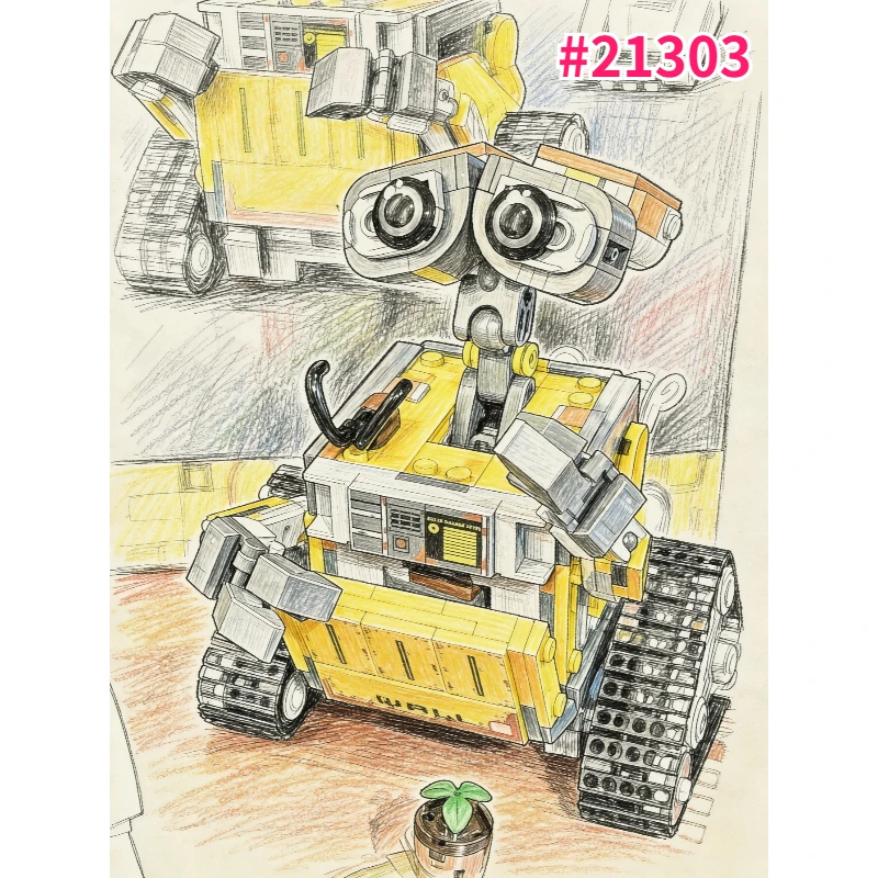 Lego Set Technic - Wall-E Classic Movie Model Building Blocks