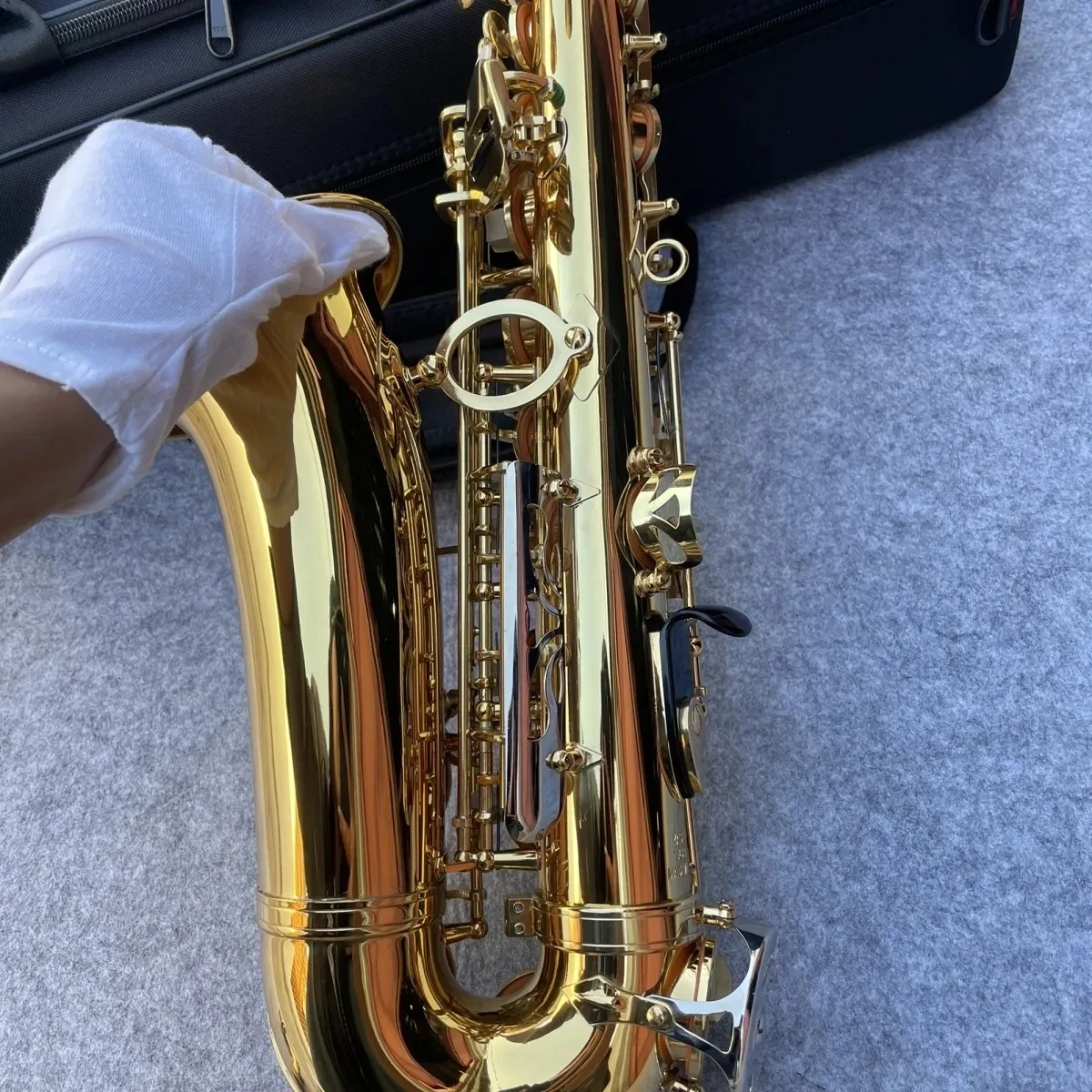 Japan 200DR alto saxophone flat E key one to one model carved saxophone instrument high quality