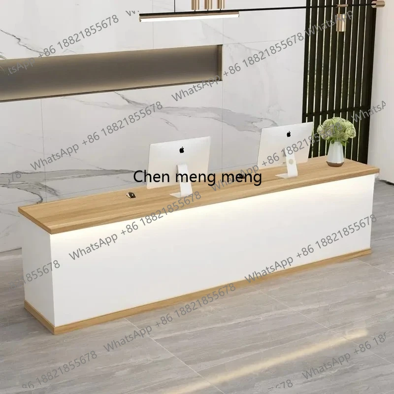

RR Black White Reception Desks Minimalist Company Restaurant Simple Reception Desks Executive Salon Escritorio Office Furniture