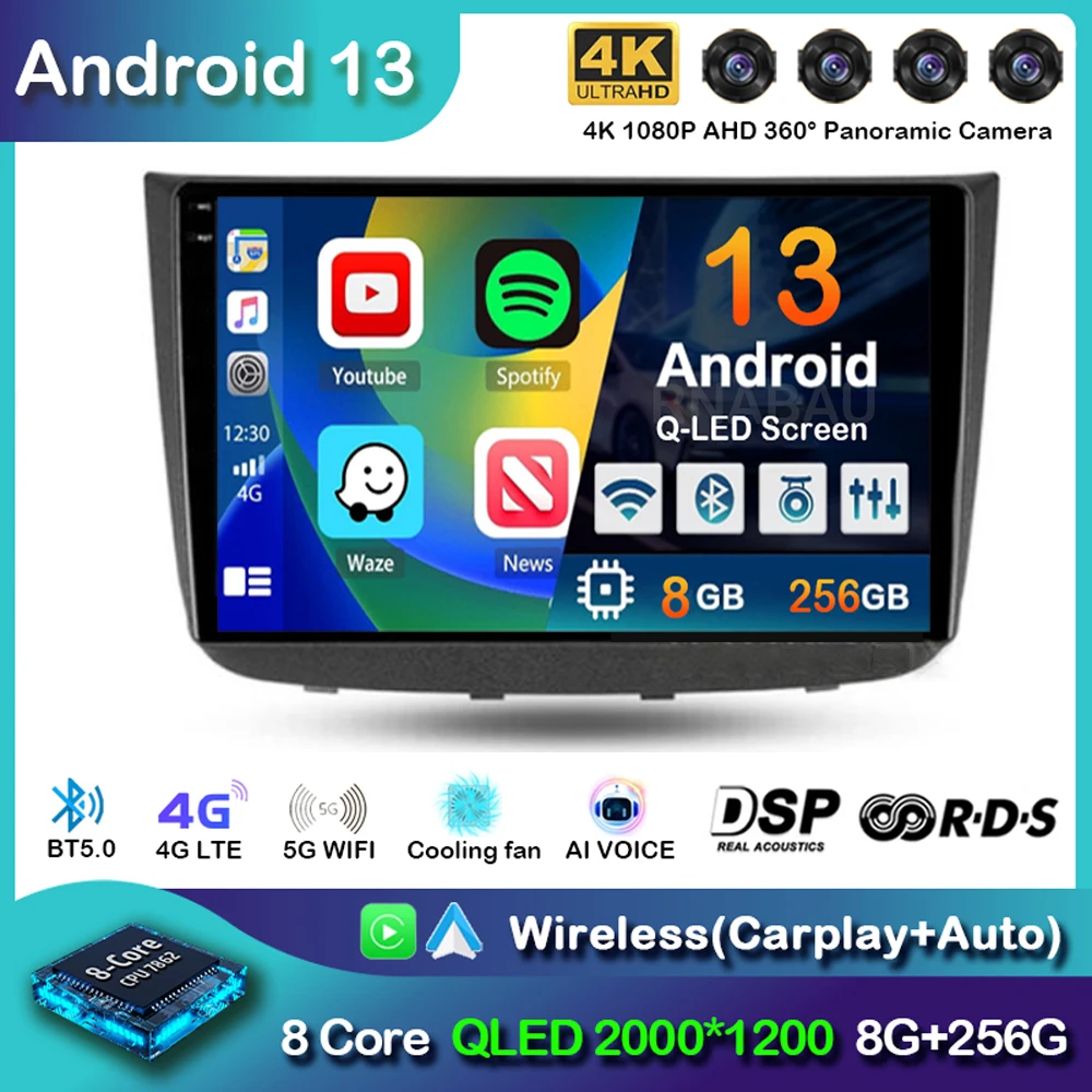 

Android 13 Auto Car Radio For Mercedes-Benz Vito 2 W639 Viano 2 W639 2003-2015 GPS Navigation DSP Multimedia Video Player Stereo