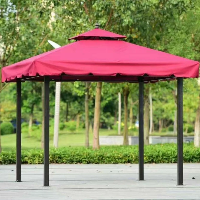 Custom 10x10 Ft. 3x3 M Modern Garden Waterproof Roof Gazebo Sunshade Customizable 3*6m Gazebos Outdoor Aluminum Luxury Pavilion