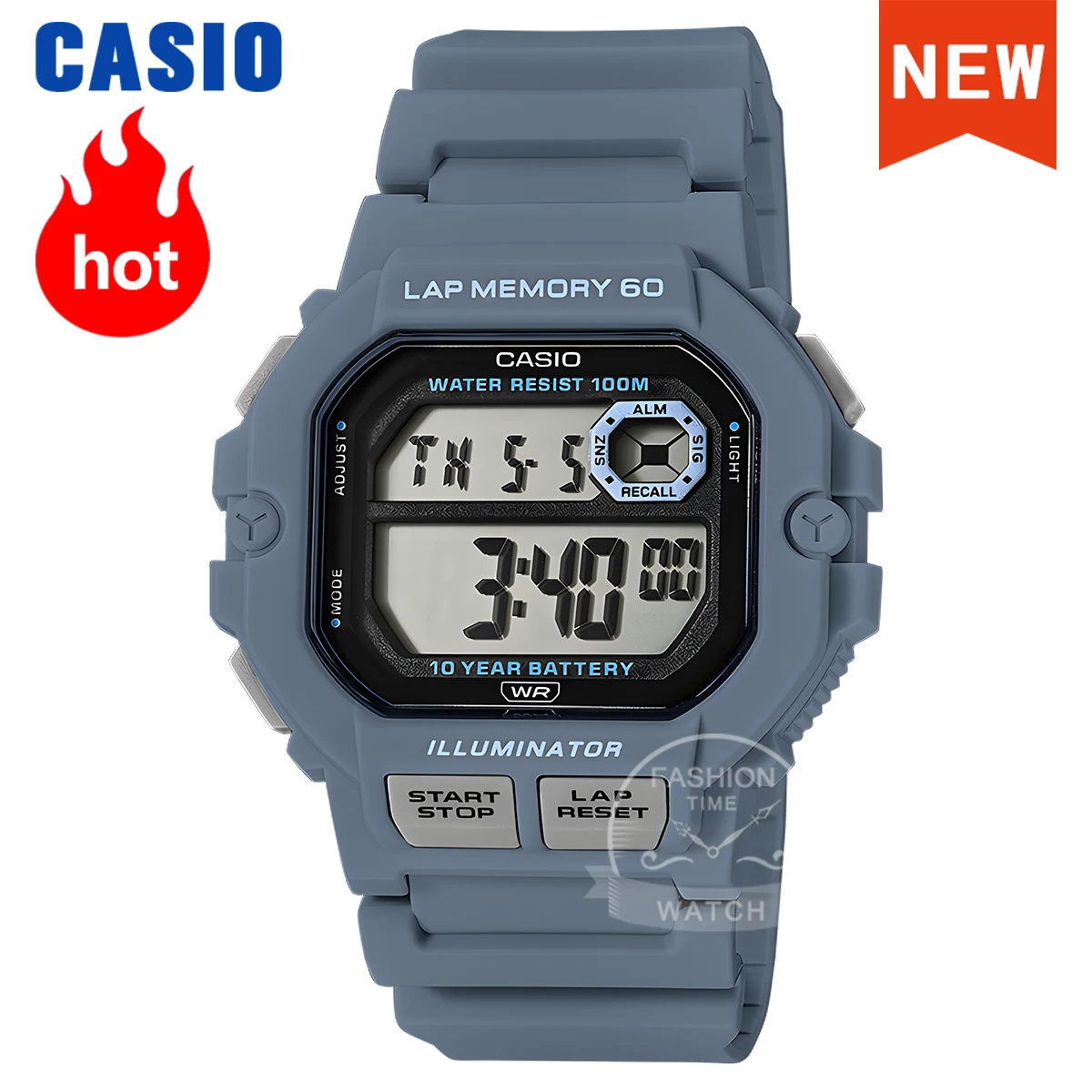 Casio watche for men Multifunctional square waterproof reloj hombre  WS-1400H-2A